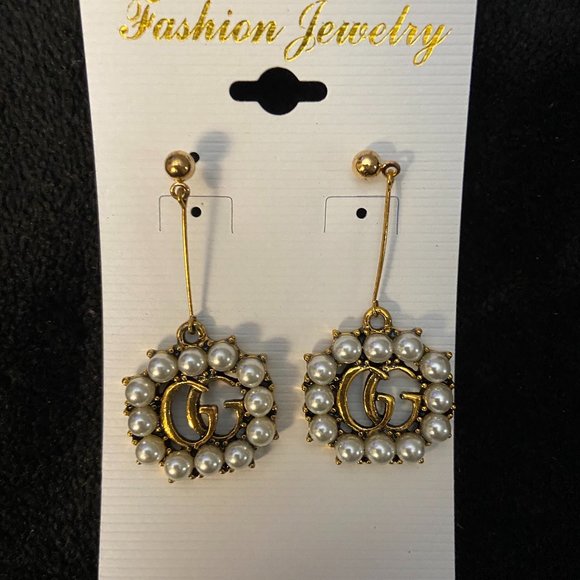 Earrings Gold and Pearls - Picture 1 of 1